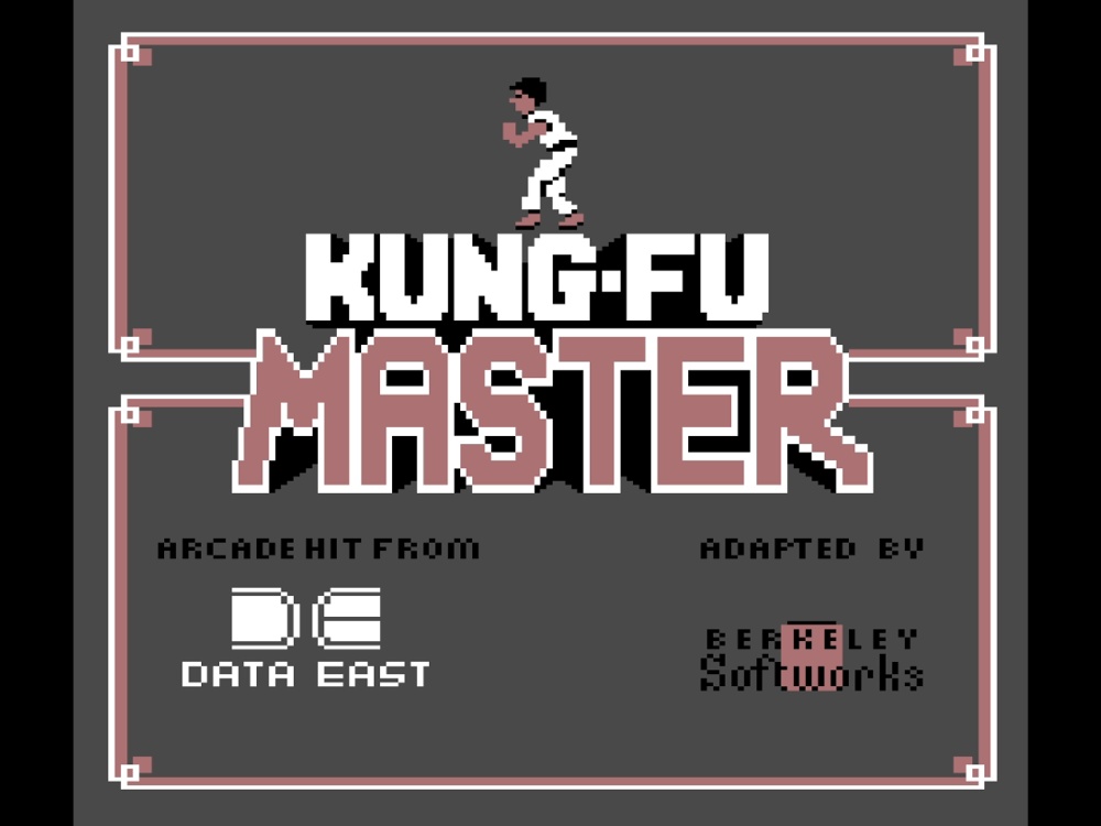 Title Screen of Kung-Fu Master for Commodore 64